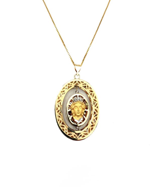 مدال طلا 6.42 GR زنانه طرح VERSACE 2
